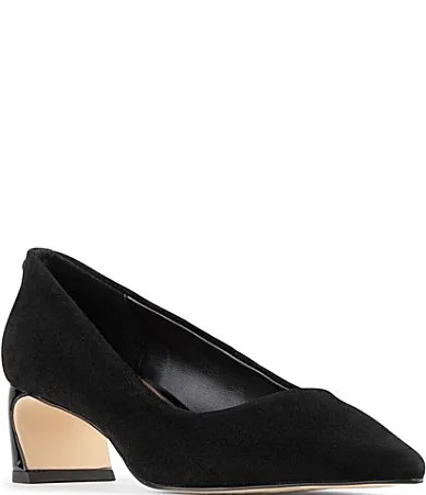 Talani Slip on Block Heel Pumps by Donald Pliner