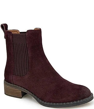 Best Elastic Suede Chelsea Booties by Gentle Souls