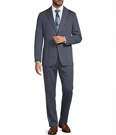 New York Modern Fit Flat Front Pre-Tailored 2-Piece Suit by Hart Schaffner Marx