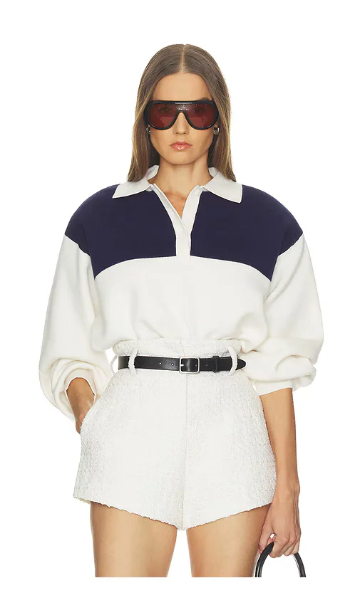 Sindy Color Block Knit Polo