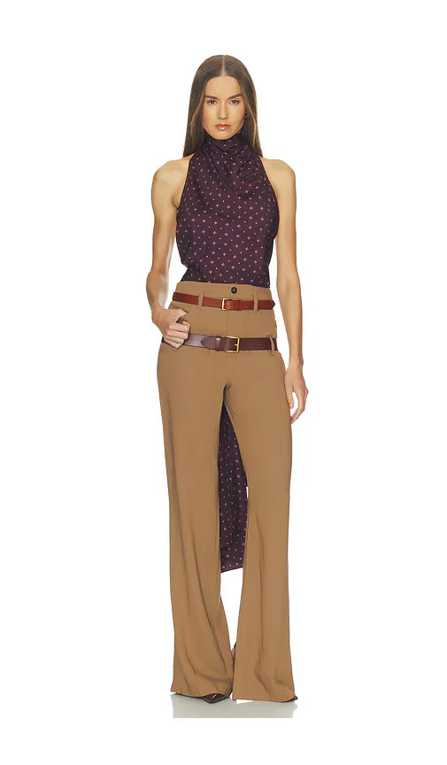 Natasha Halter in Tie Print by Helsa