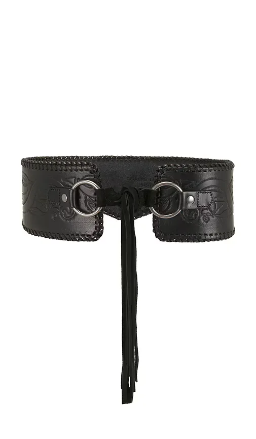 The Great x Stetson the Tooled Corset Belt by The Great