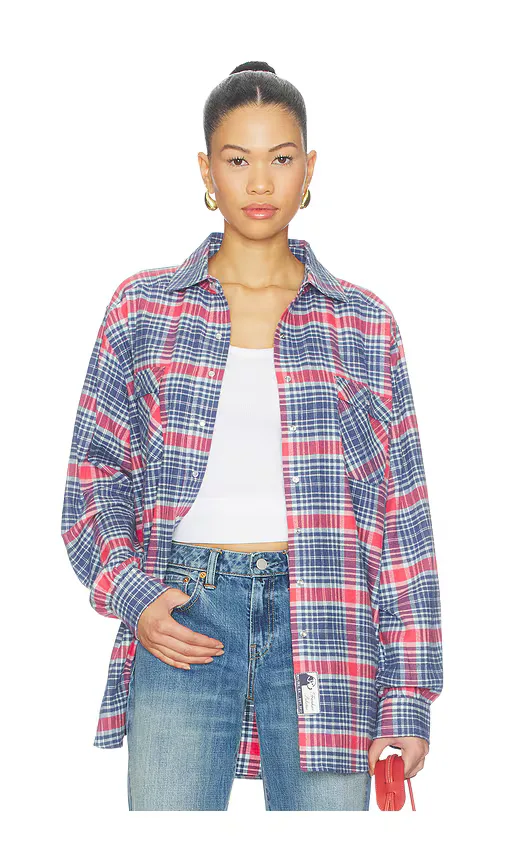 Montana Cotton Flannel Shirt by Frankies Bikinis