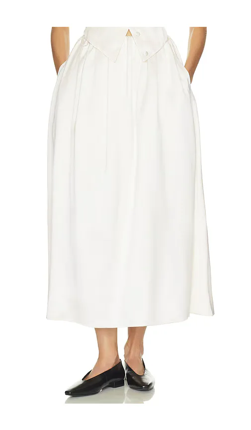 Gala Skirt in Double Face Satin by Helsa