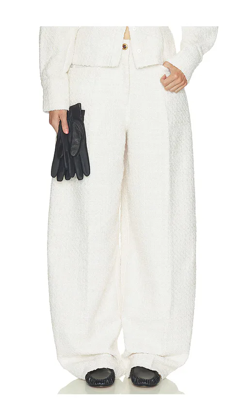 Tweed Barrel Pant
