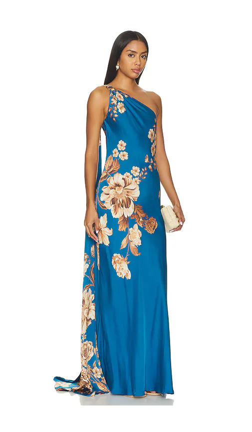 One Shoulder Sash Dress by Hemant And Nandita