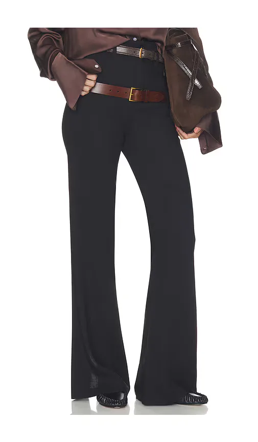 Wool Blend Double Loop Trousers by Helsa