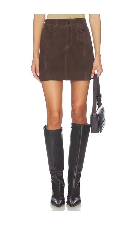Janelle Suede Skirt