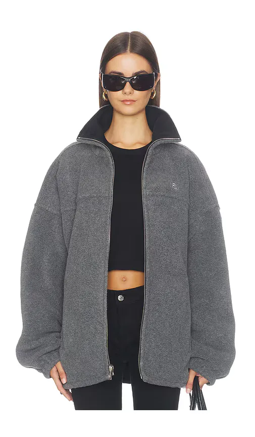 Reversible Funnel Track Jacket with Fleece Lining by Alexander Wang