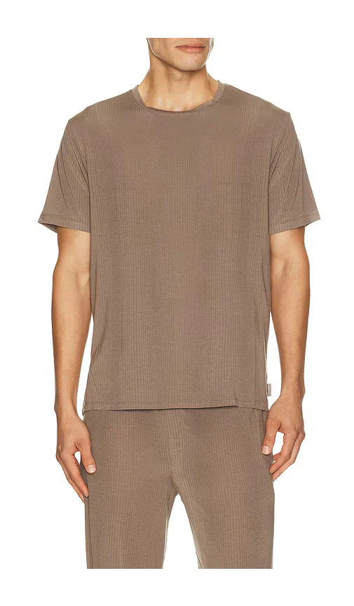Second Skin Luxe Rib Pajama Tee by Tommy John