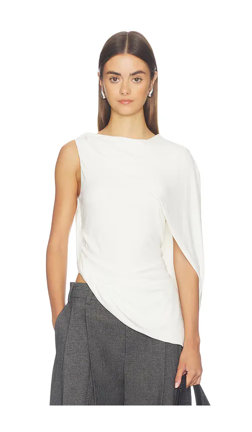 Asymmetric Draped Twisted Top by Alexander Wang
