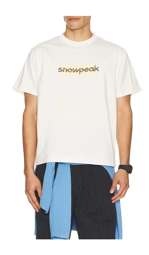 Sp Reflective Typography T-Shirt by Snow Peak