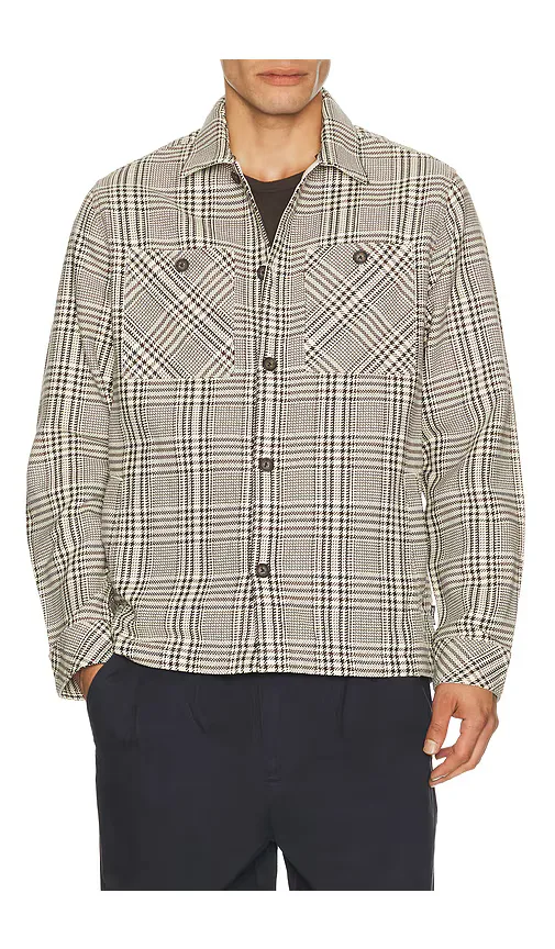 Alderney Houndstooth Overshirt by Barbour