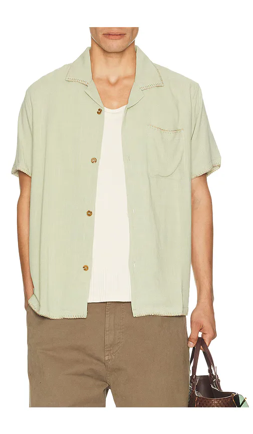 Linen Whip Stitch Shirt by Rhythm