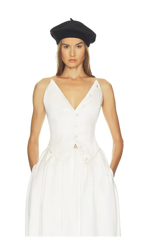 Gala Bustier in Double Face Satin by Helsa