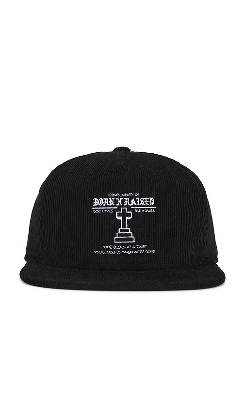 Born x Raised Compliments of Bxr Corduroy 5-Panel by Born