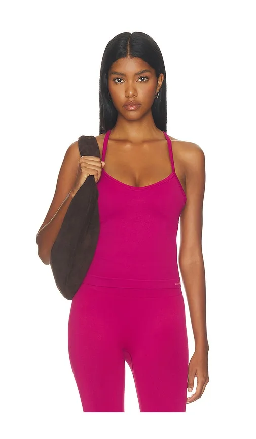 Classic Seamless Cross Back Tank Top by Adanola