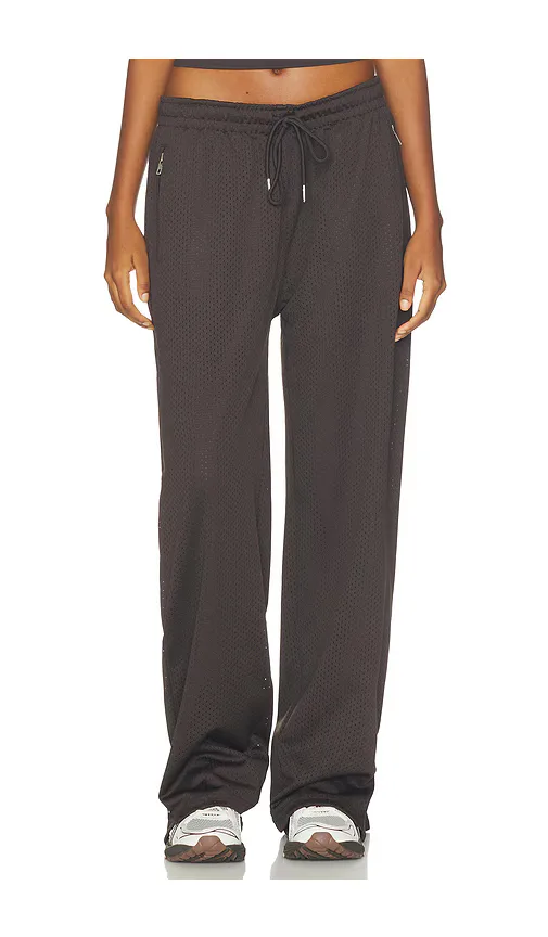 Mesh Overlay Track Pants by Adanola