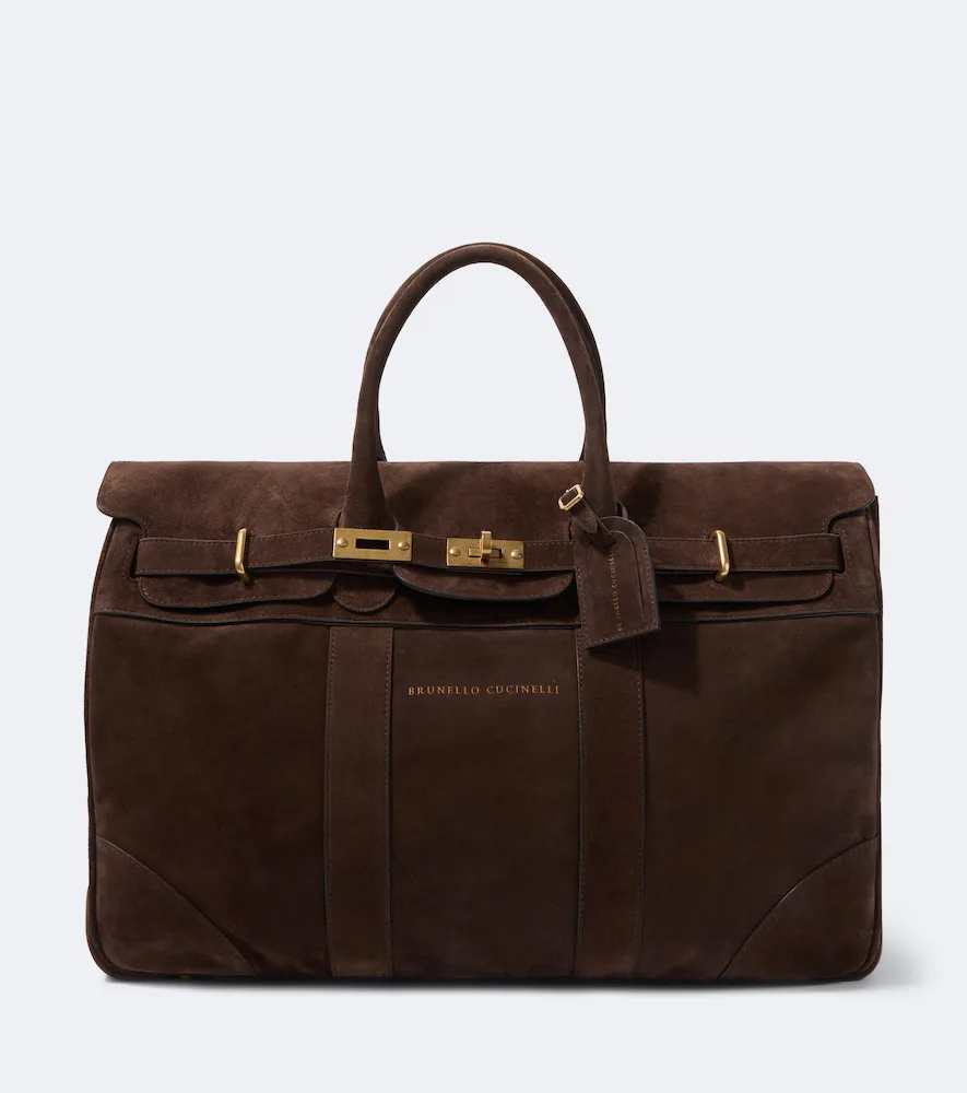 Suede Duffel Bag by Brunello Cucinelli