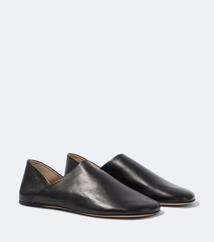 Leather Slip-On Shoes by JW Anderson