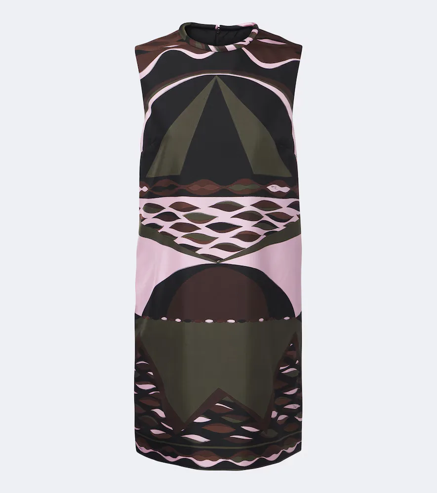 Dune Silk Twill Shift Dress by Pucci