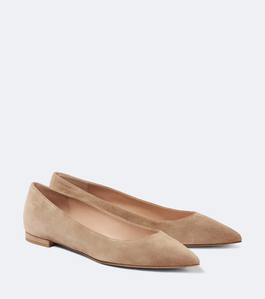 Gianvito Suede Ballet Flats by Gianvito Rossi