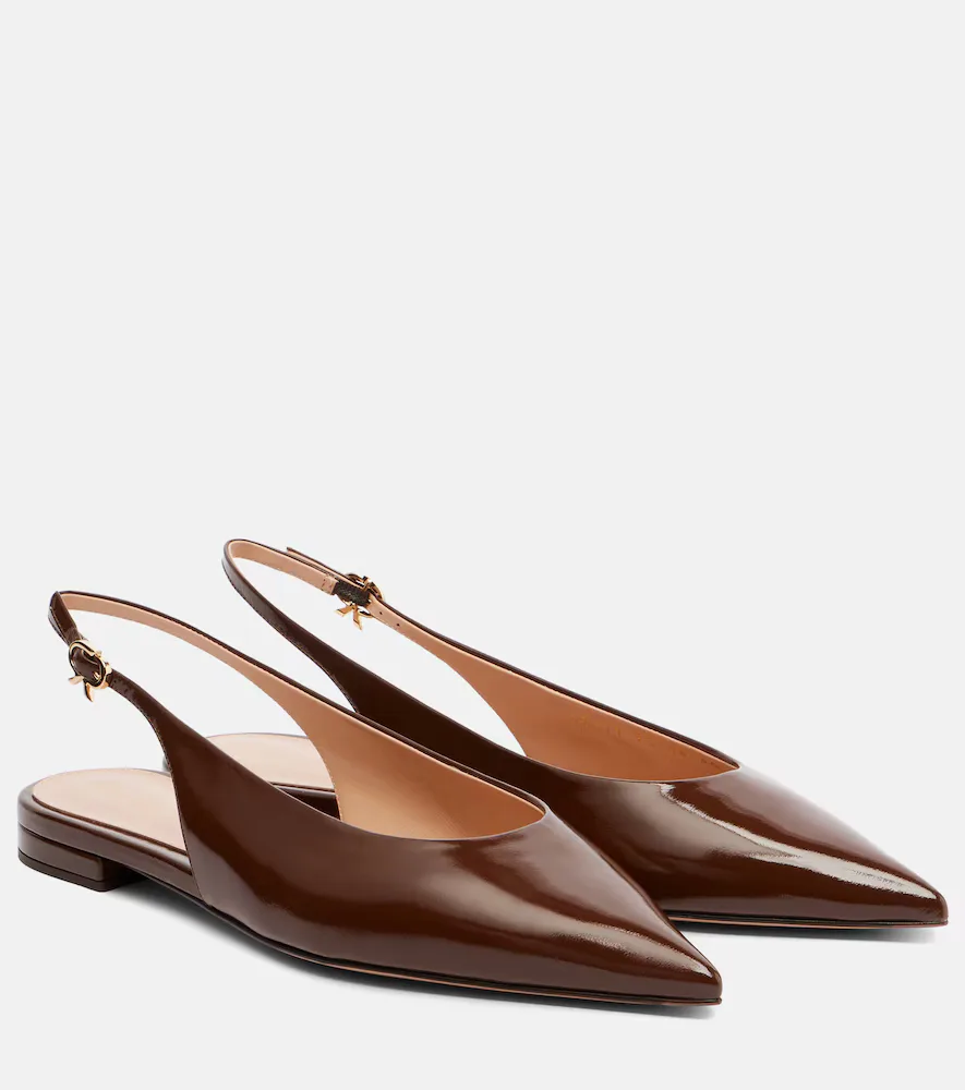 Patent Leather Slingback Flats