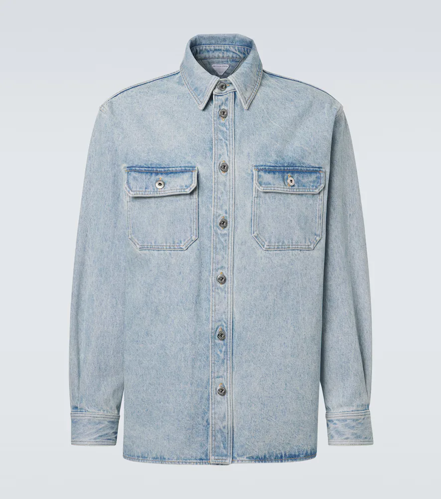 Denim Overshirt by Bottega Veneta