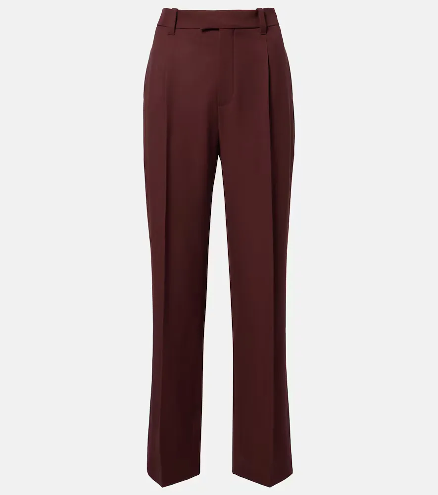 Monili Virgin Wool Straight Pants by Brunello Cucinelli