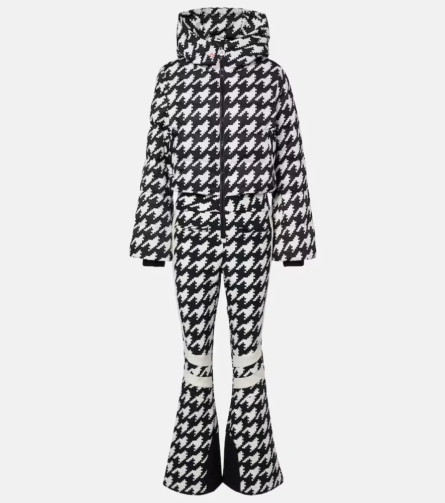 Polar Flare Houndstooth Down Ski Suit by Perfect Moment