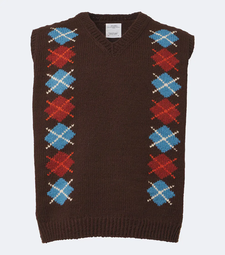 Diamante Wool and Cashmere Sweater Vest by Visvim