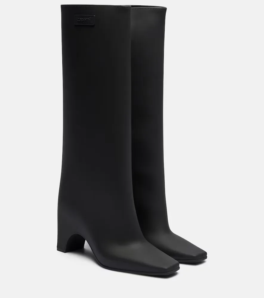 Rubber Bridge Knee-High Boots by Coperni