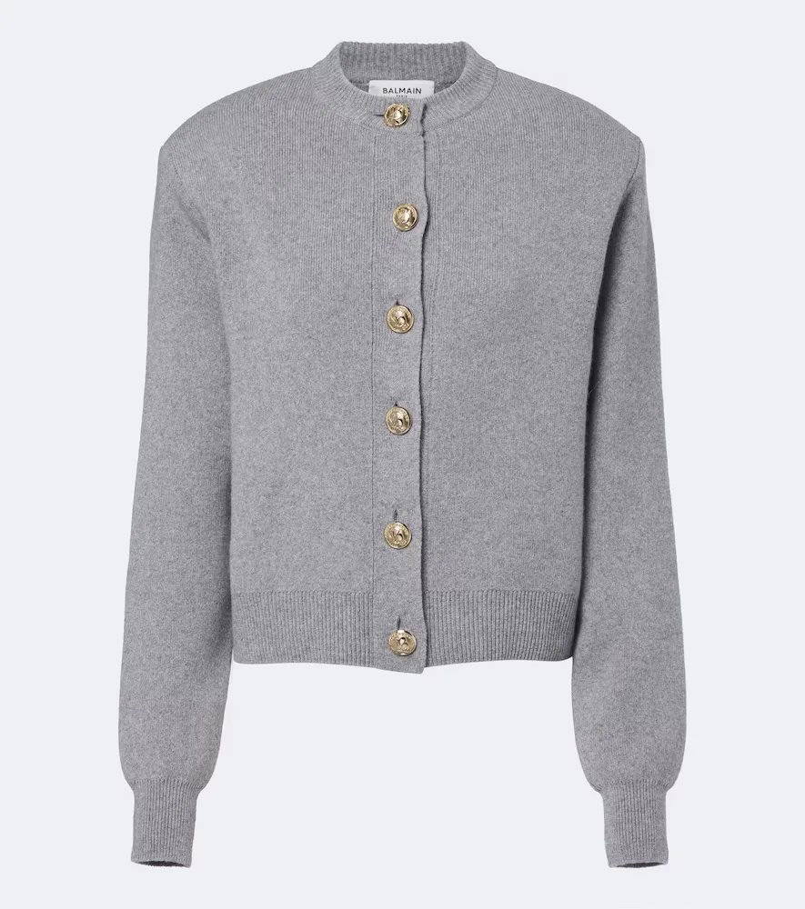 Cashmere and Wool Cardigan by Balmain