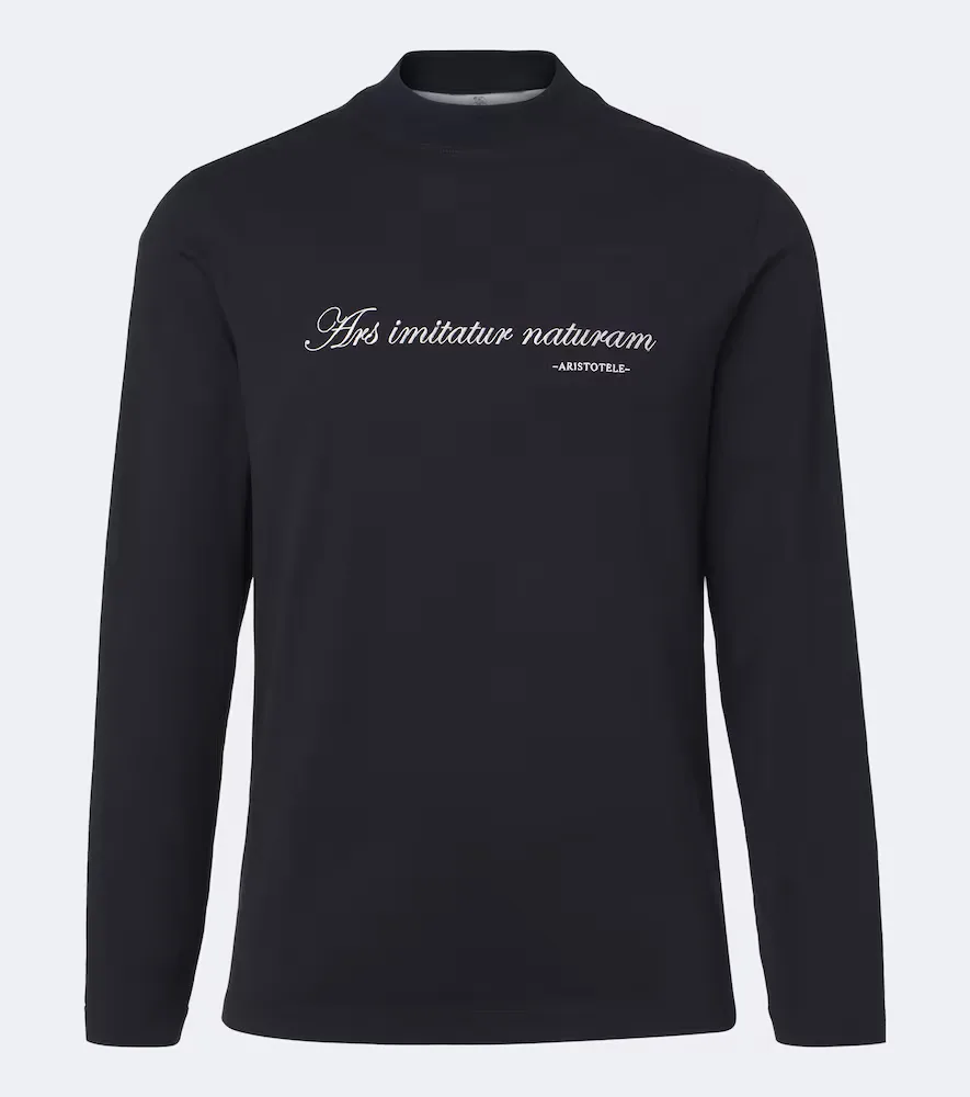 Printed Cotton Jersey T-Shirt by Brunello Cucinelli