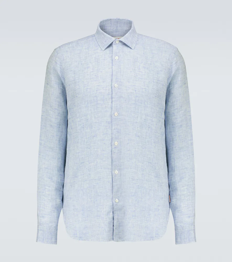 Giles Linen Long-Sleeved Shirt by Orlebar Brown