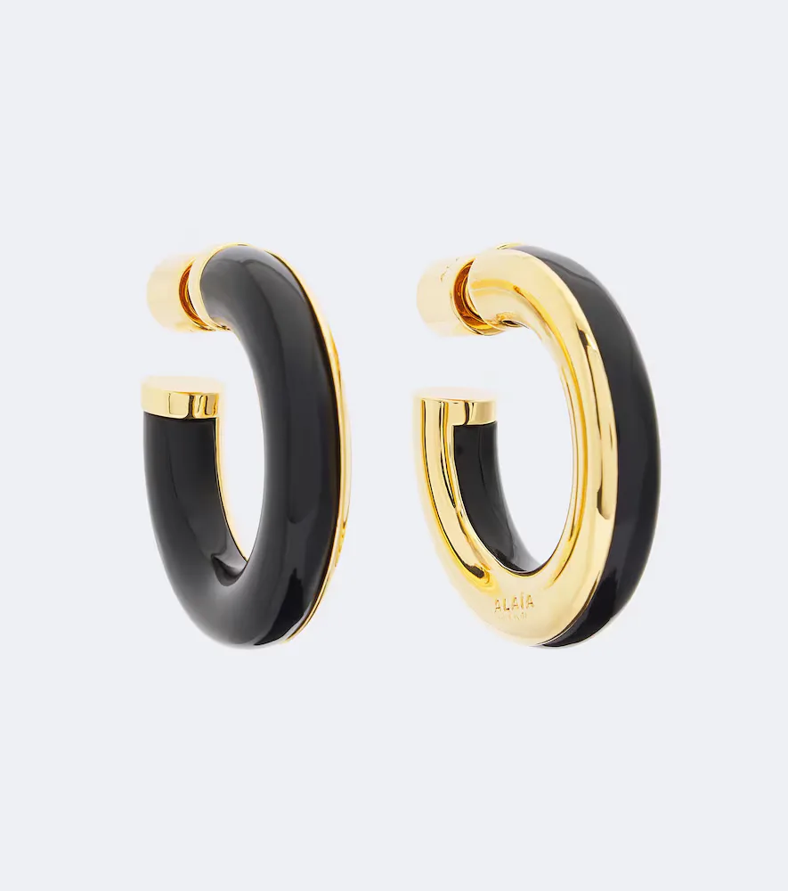 Ray Hoop Earrings by Alaia