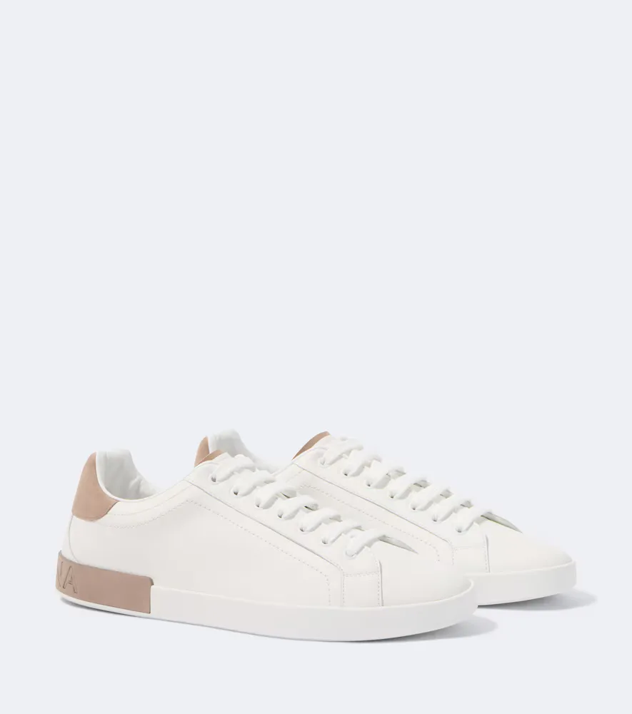 Leather Sneakers by Dolce&Gabbana