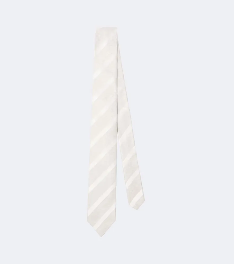 Striped Silk Tie by Brunello Cucinelli