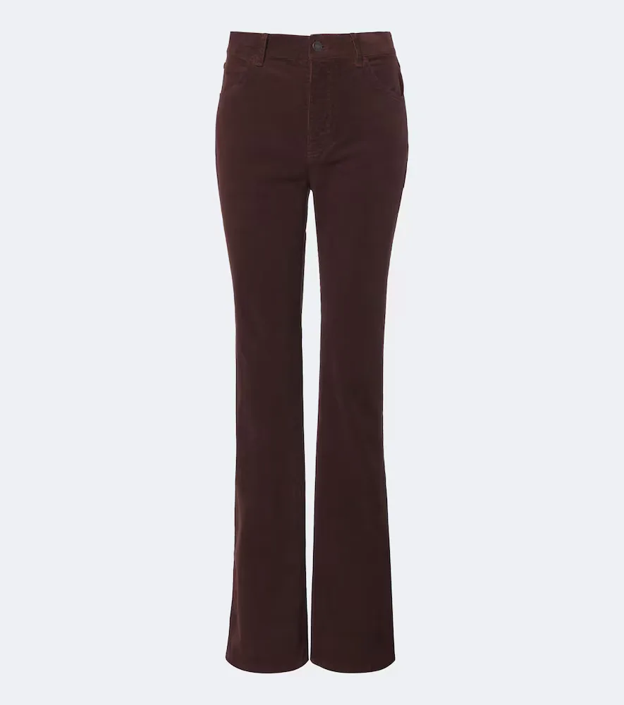 Joan Cotton-Blend Corduroy Straight Pants