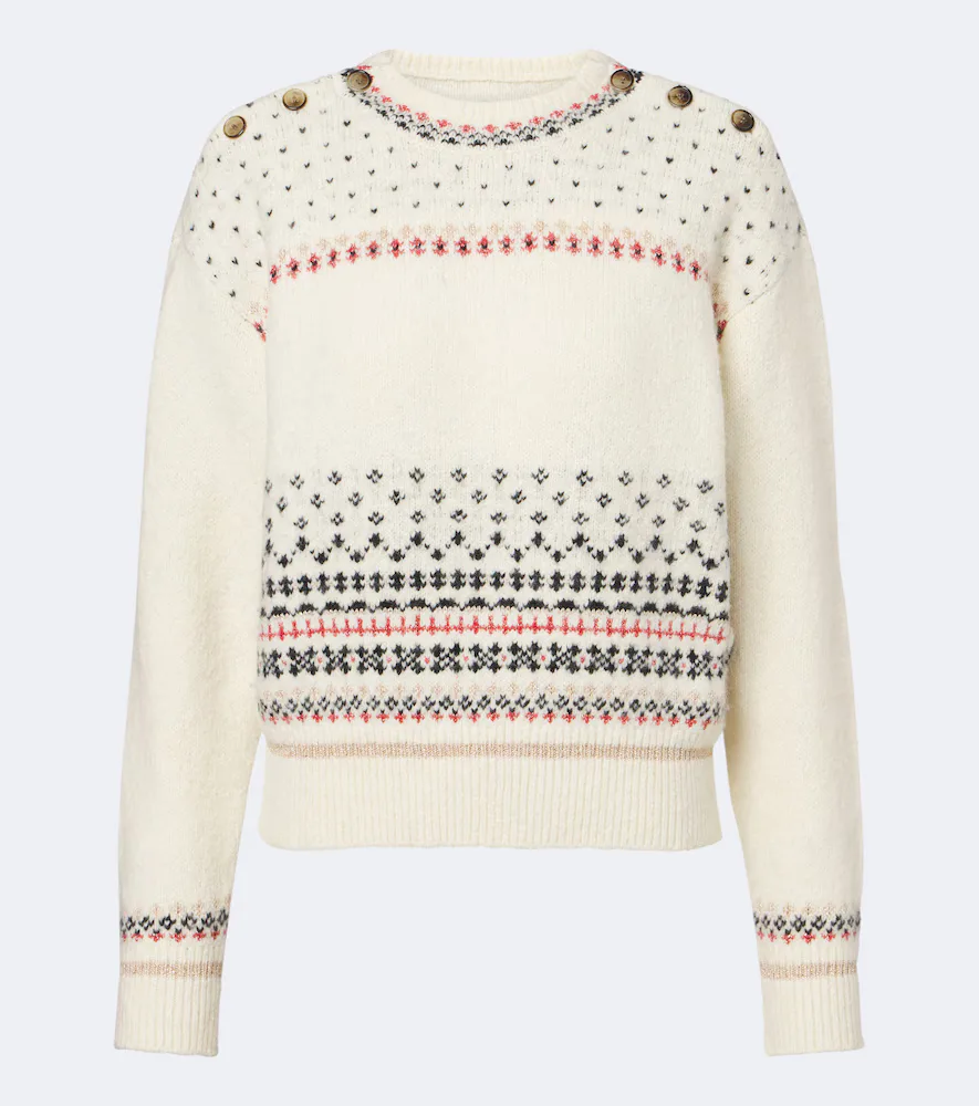 Zoe Fair Isle Cotton and Wool-Blend Sweater by Marant Etoile
