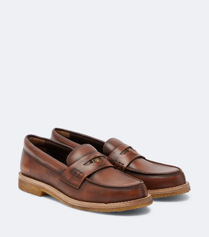 Jerry Leather Penny Loafers by Golden Goose