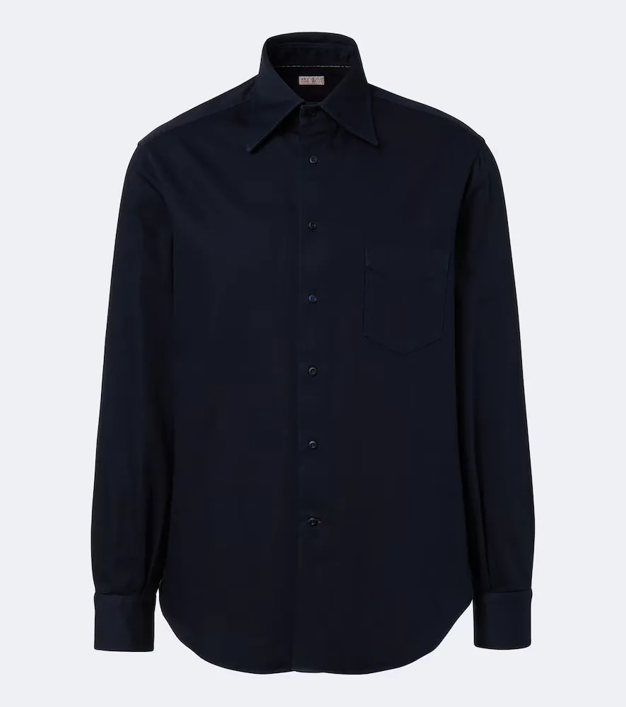 Cotton Poplin Shirt by Brunello Cucinelli