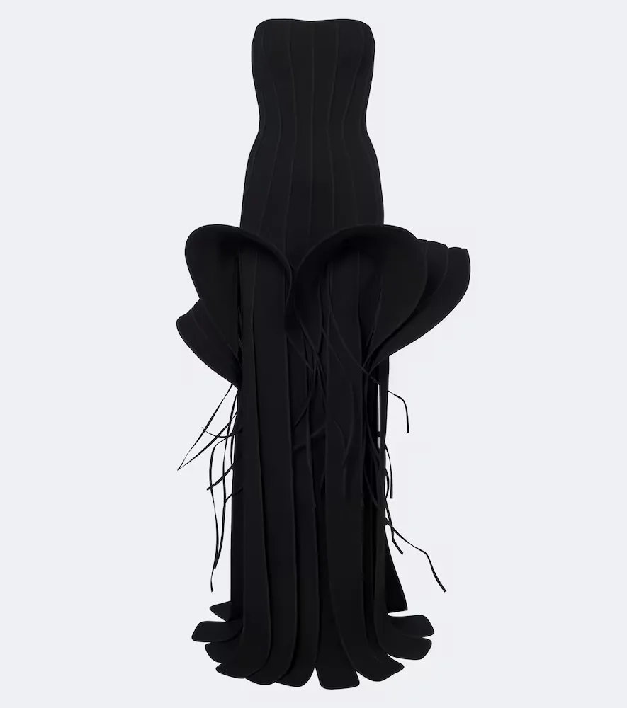 Kingdom Fringed Peplum Gown by Maticevski