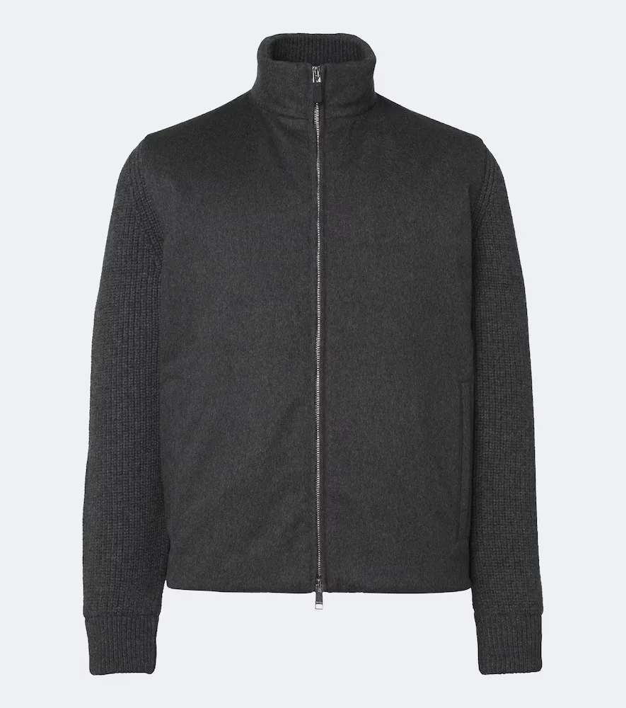 Cashmere Zip-Up Cardigan by Zegna