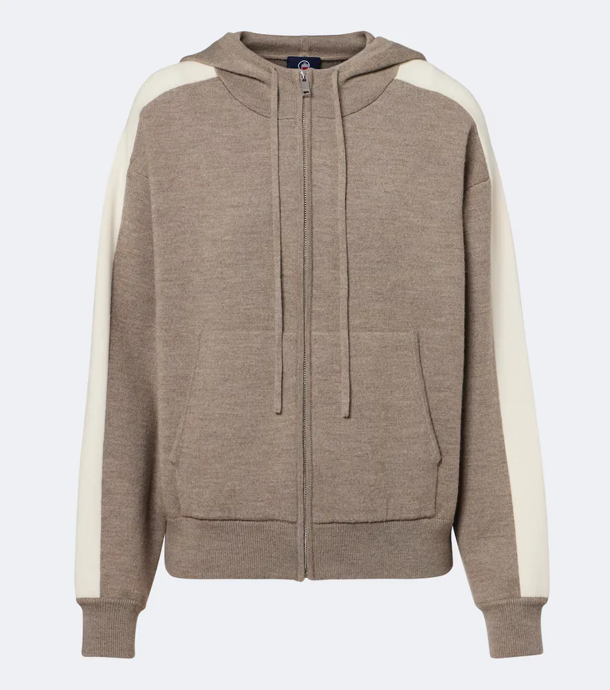Nymira Wool-Blend Zip-Up Hoodie by Fusalp