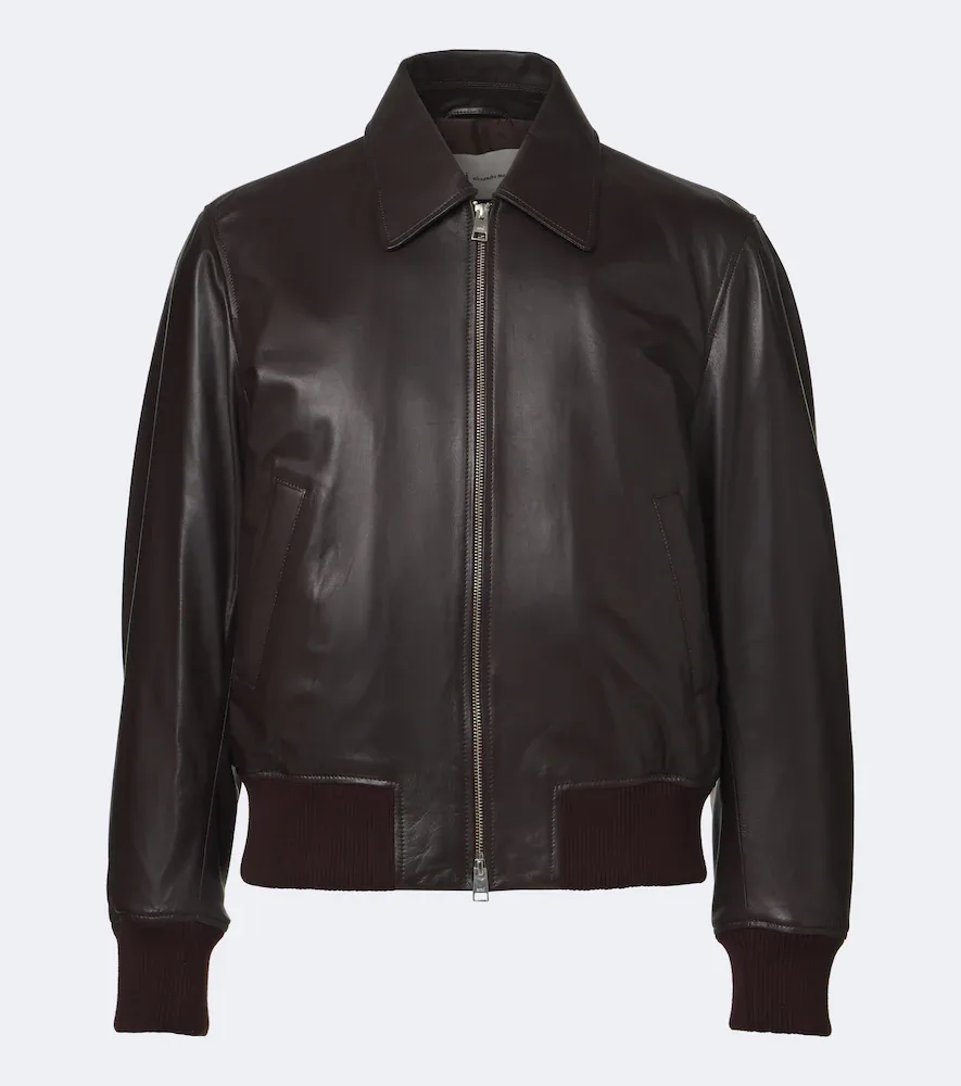 Leather Blouson Jacket