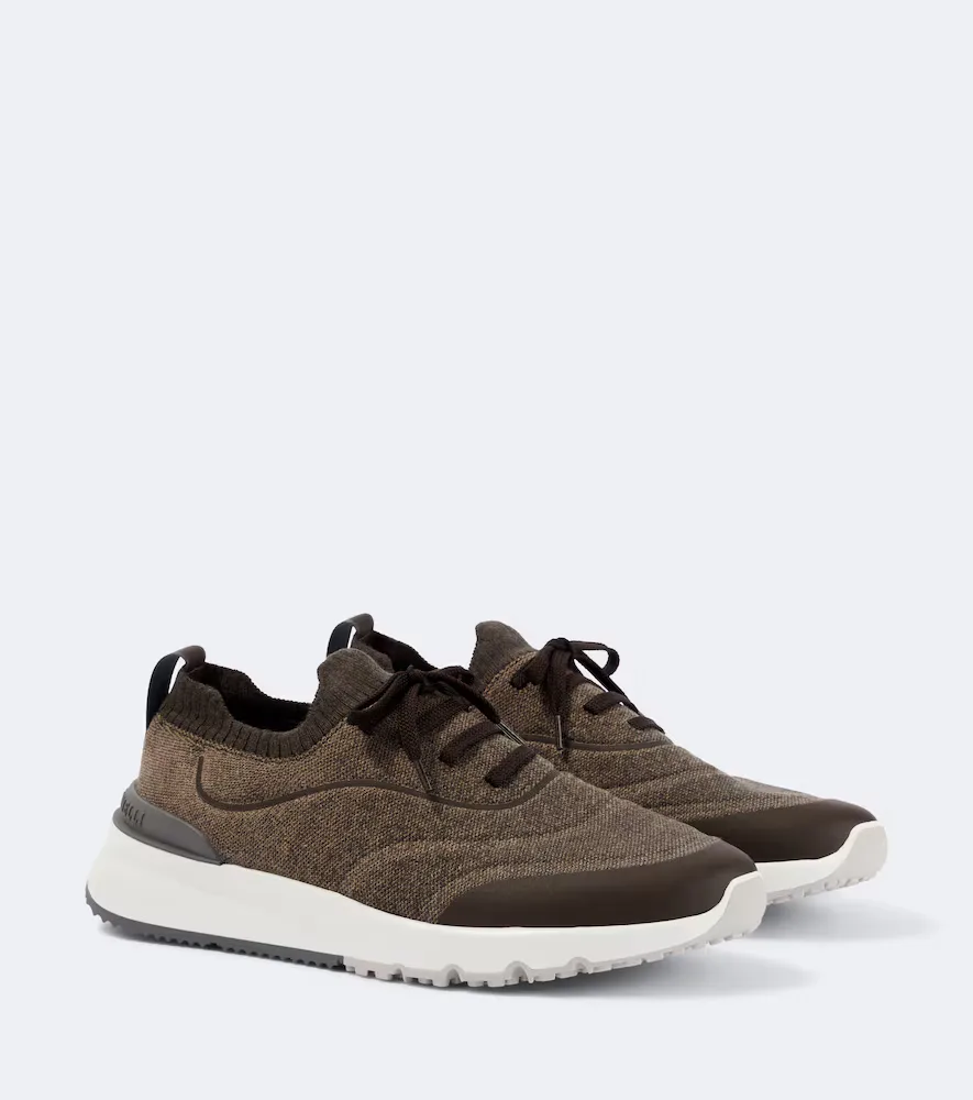 Knitted Sneakers by Brunello Cucinelli