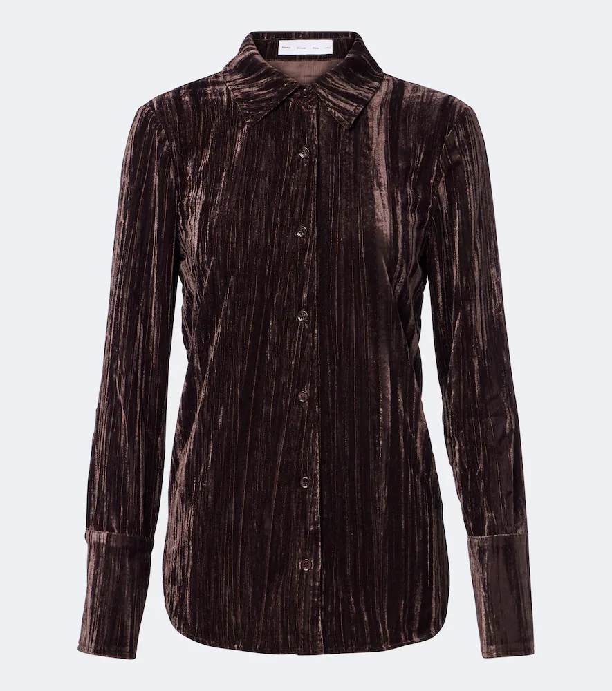 White Label Madi Velvet Shirt by Proenza Schouler