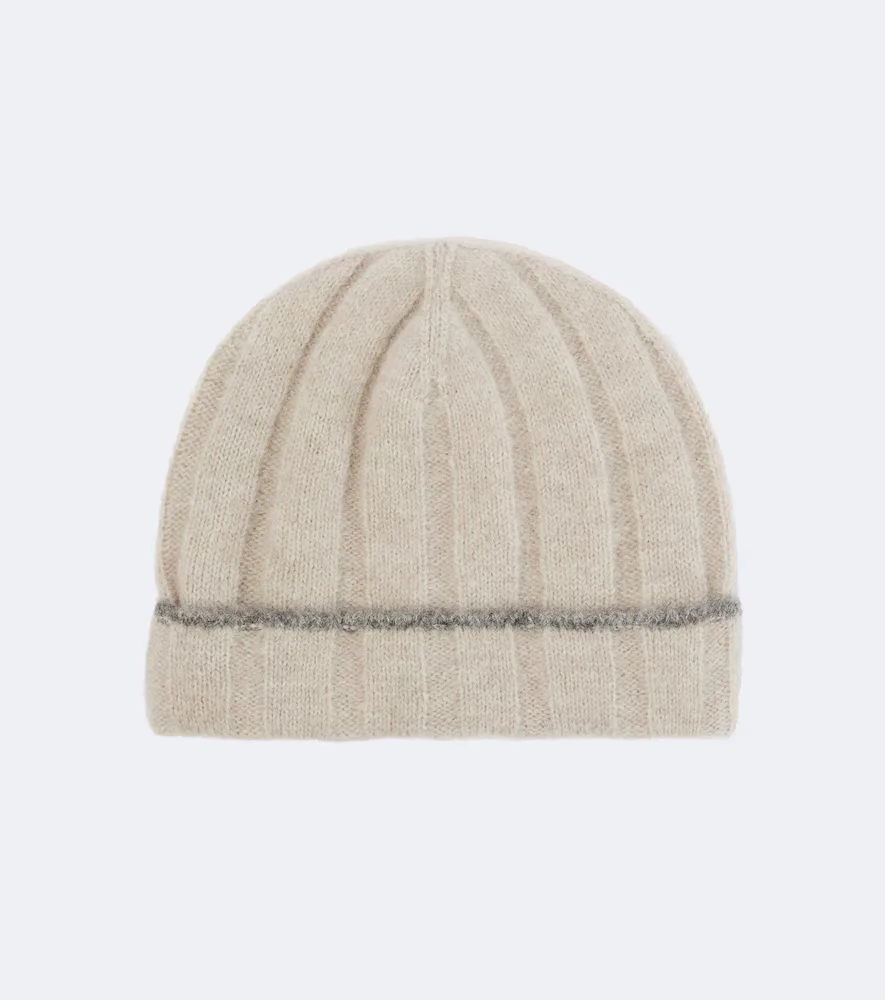 Alpaca, Cashmere, and Wool-Blend Beanie by Brunello Cucinelli