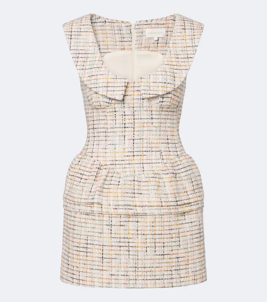 Cotton-Blend Tweed Minidress by Shushutong